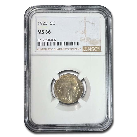 1925 Buffalo Nickel MS-66 NGC 1925 Buffalo Nickel MS-66 NGC
